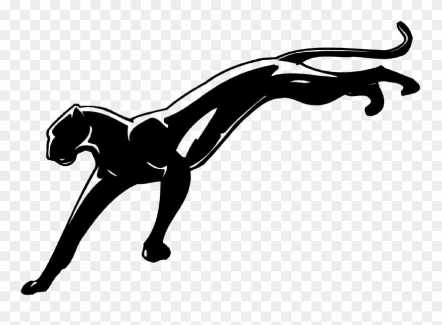 Adamston Elementary Panther - Orange Panther Clipart