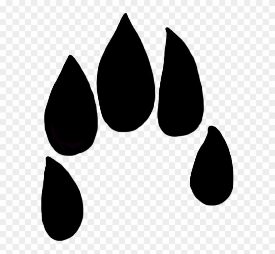 Animal Clipart - Rabbit Paw Print Transparent - Png Download