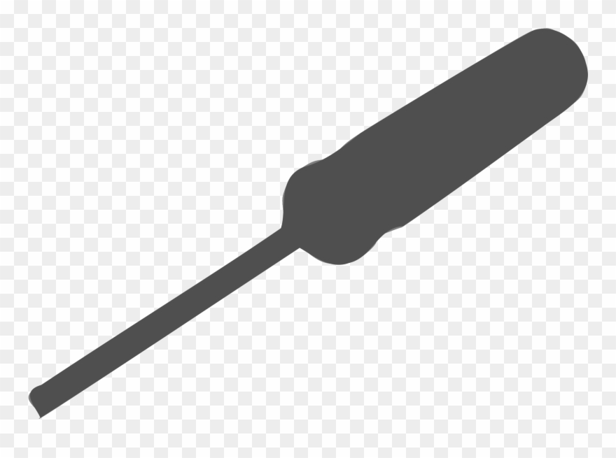 Screwdriver Clipart Black And White - Bradawl - Png Download