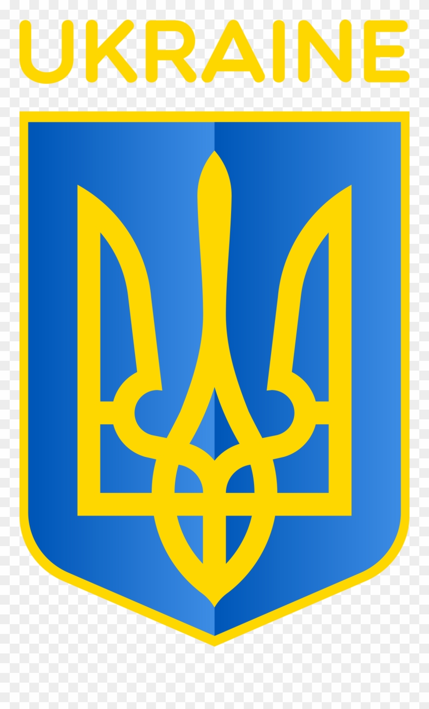 Flag Of Ukraine Coat Of Arms Of Ukraine Cossack Hetmanate - Ukraine Coa Square Car Magnet 3" X 3" Clipart