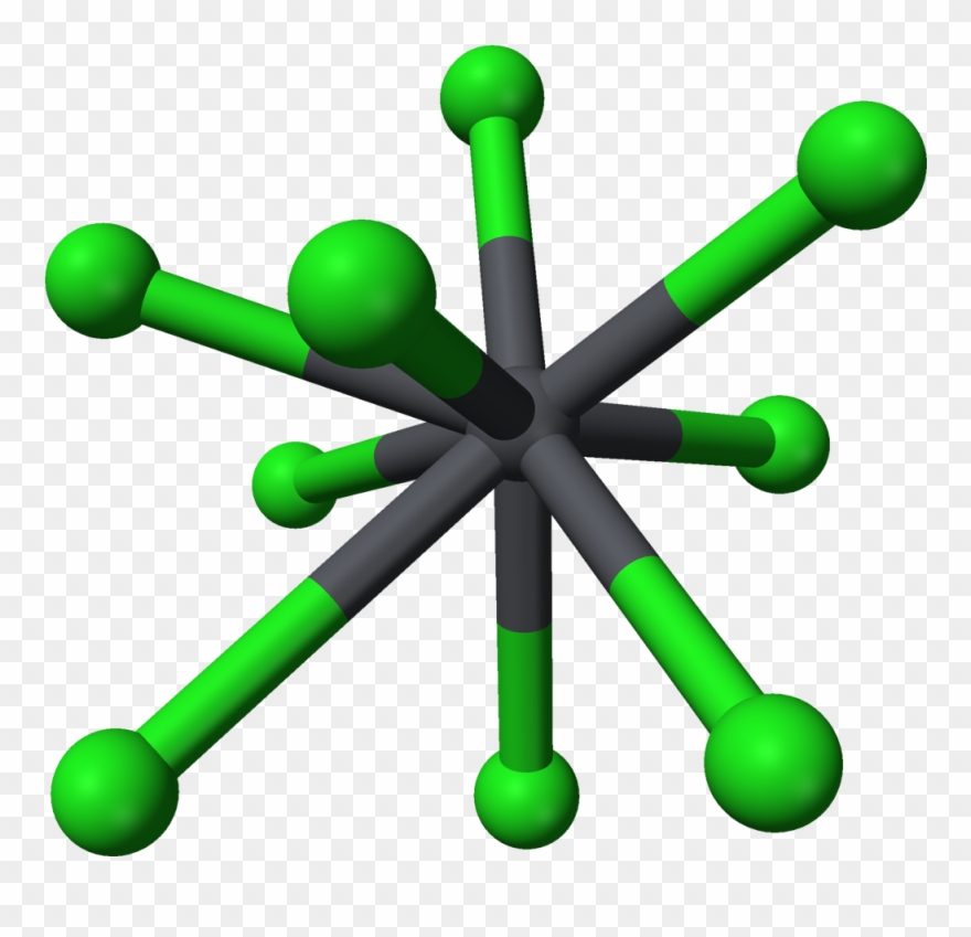 Cotunnite Pb Coordination Geometry 3d Balls - Computer Graphics For Nmu Clipart