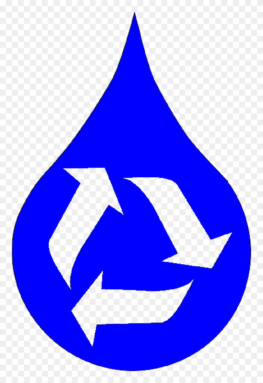 Computer Icons Drop Download - Clip Art Water Recycle - Png Download