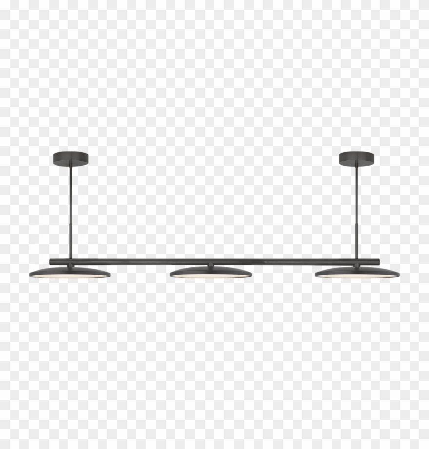 Dot Large Triple Pendant In Matte Black - Naples Lamp Shop Clipart