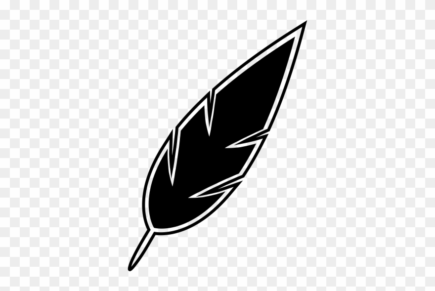 Feather Rubber Stamp - Uniting Three Fires Against Clipart