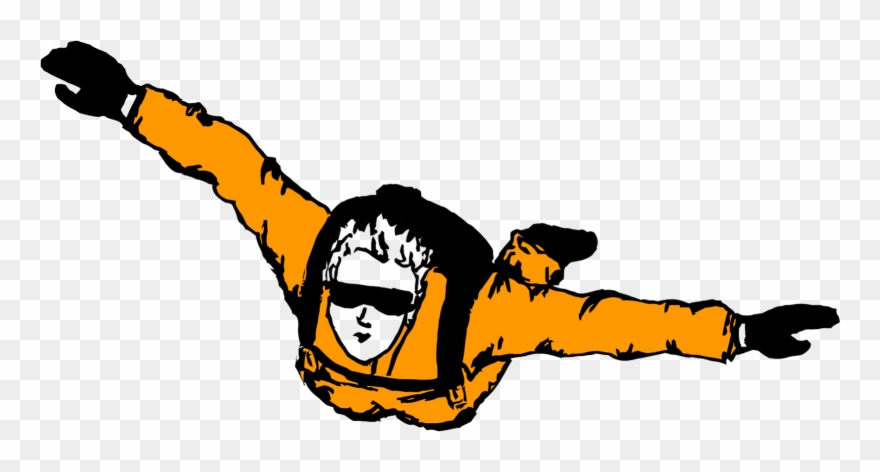 Skydiver Simple Highball Blog - Sky Diving Clipart Png Transparent Png