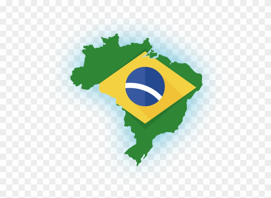 Brazil - Brazil White Population Map Clipart