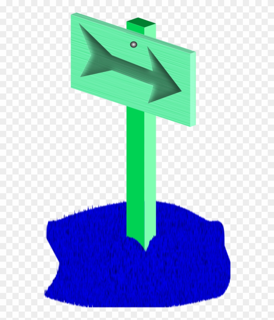 Sign Post Arrow Right - Clip Art - Png Download