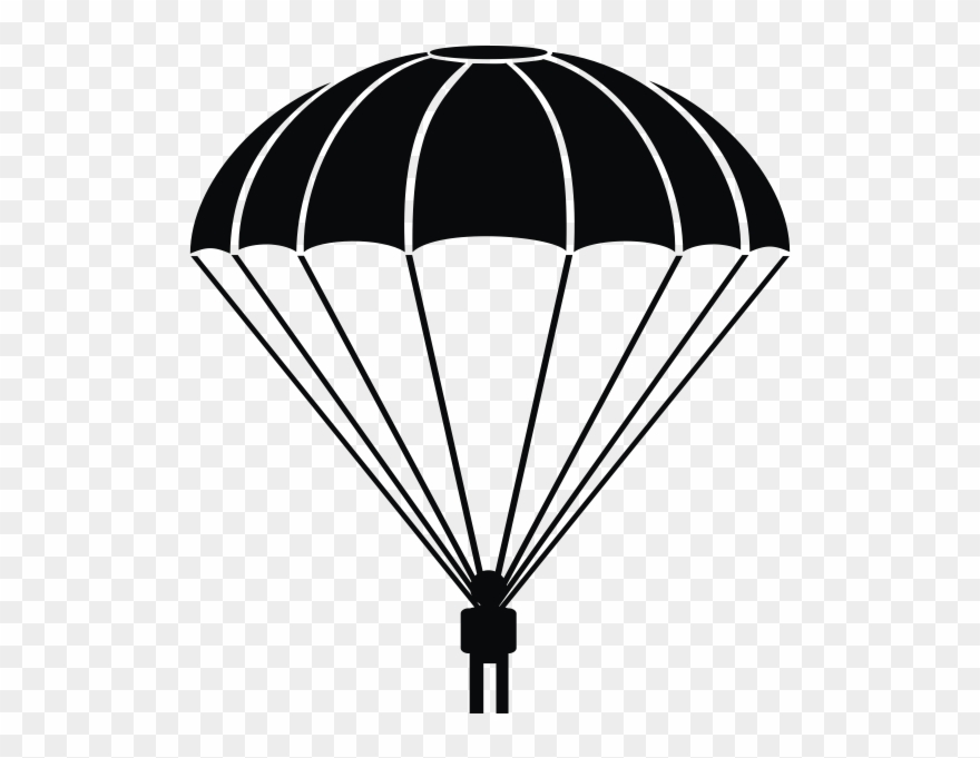 Parachute Rubber Stamp - Parachute Png Clipart