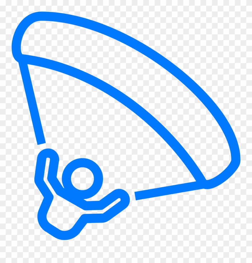 Computer Icons Clip Art Ferris Wheel Transprent - Parapente Png Icone Transparent Png