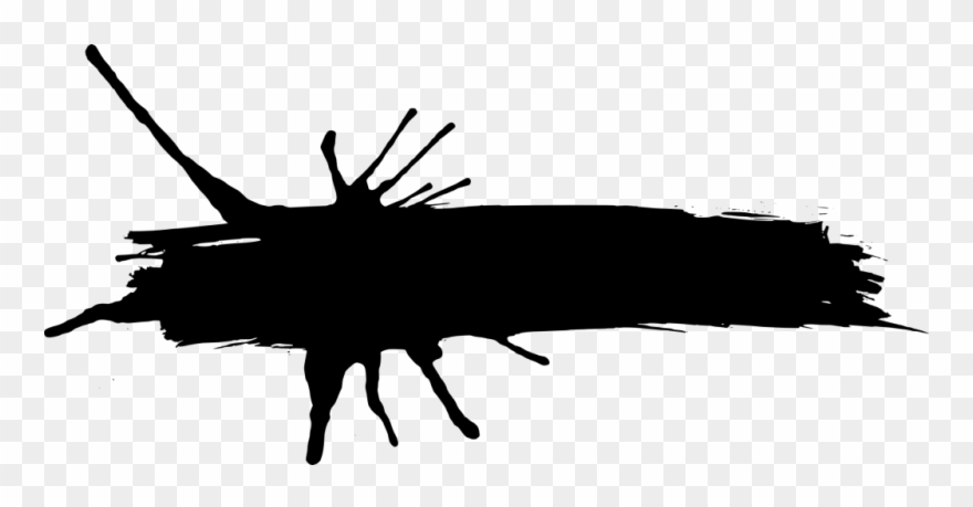 2258 × 1076 Px - Splash Banner Png Black Clipart