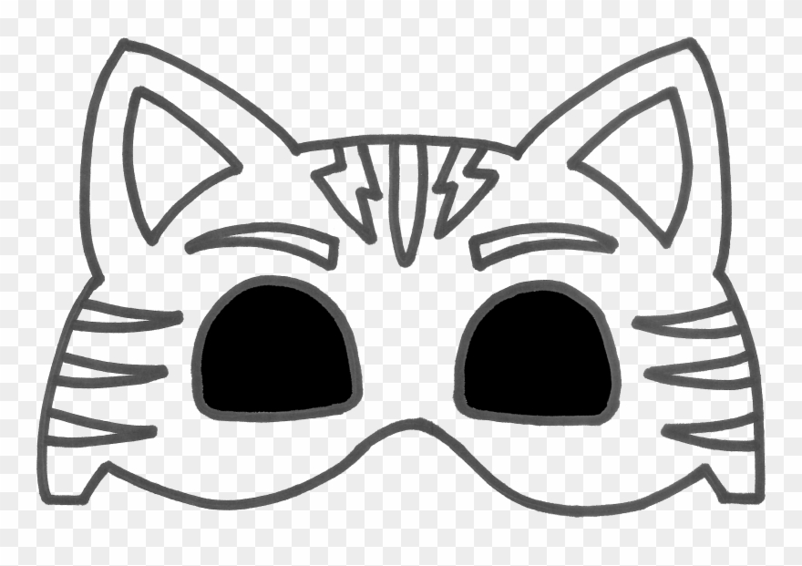 Lollipop Clipart Birthday Mask - Mascaras Pj Mask Para Colorear - Png Download