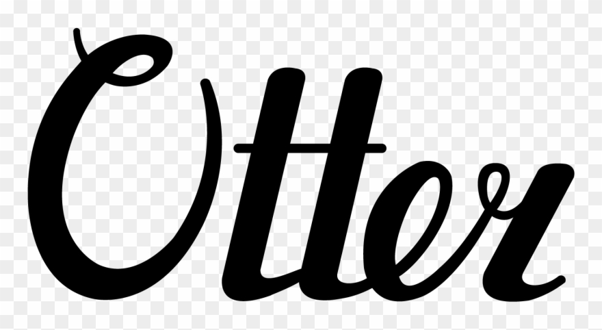 Otter Logo Lettering Skillshare - O Otter Logo Clipart