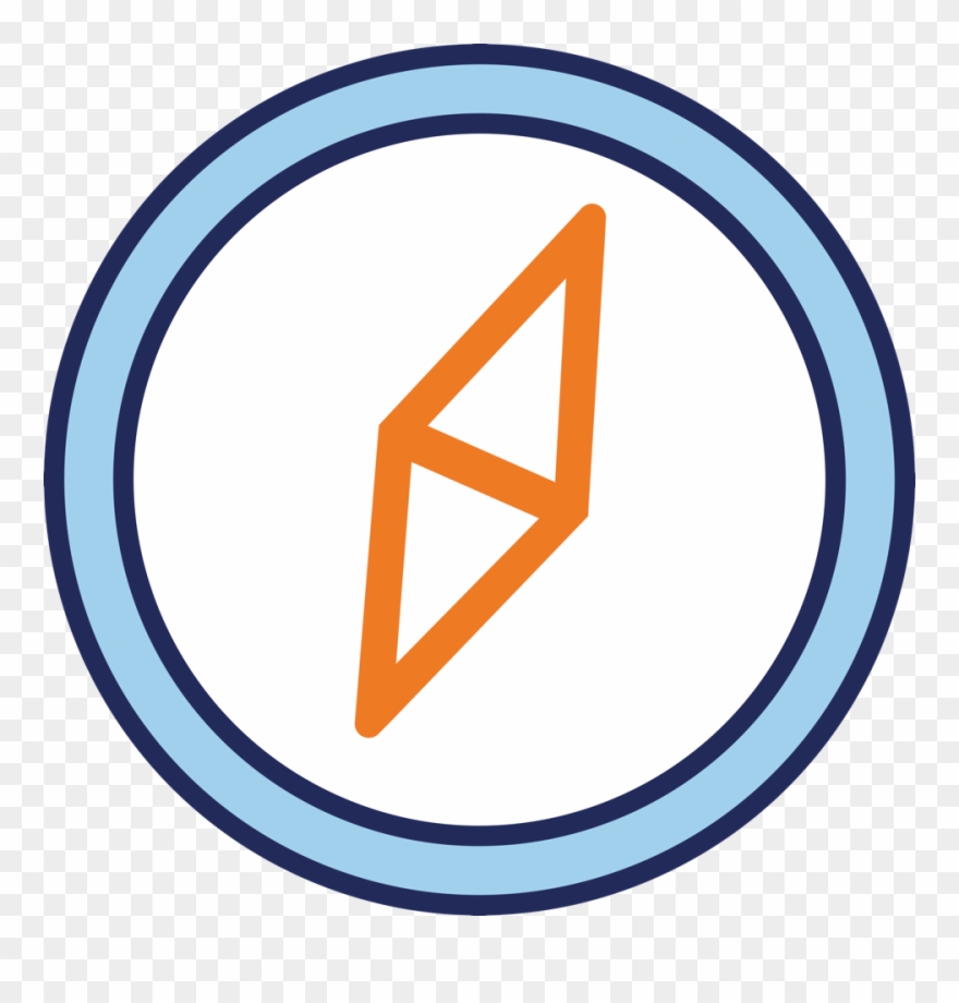 58716 Logo Compass Print - Png Image Of Bandbasher Clipart