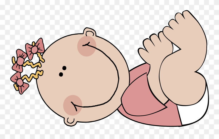 Baby Girl Cartoons - Baby Girl Clip Art - Png Download