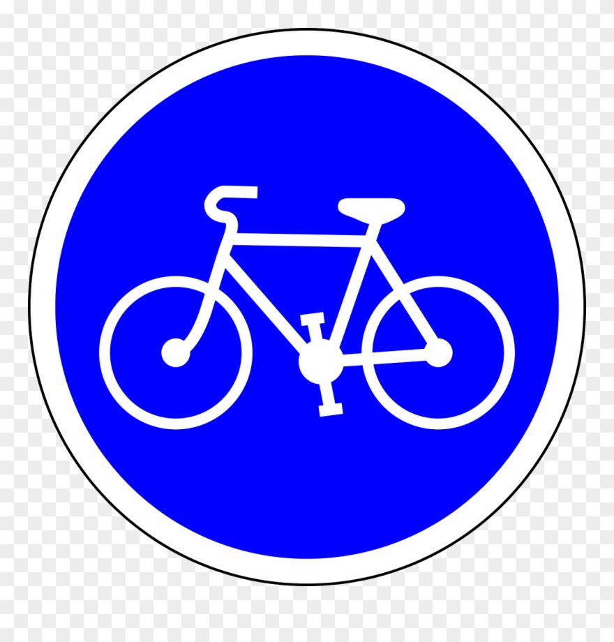 Resources - - Panneau Obligation Piste Cyclable Clipart