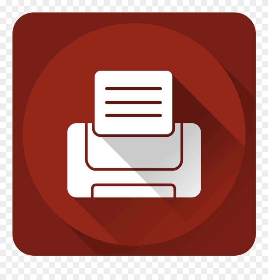 Printer Red Png Clipart