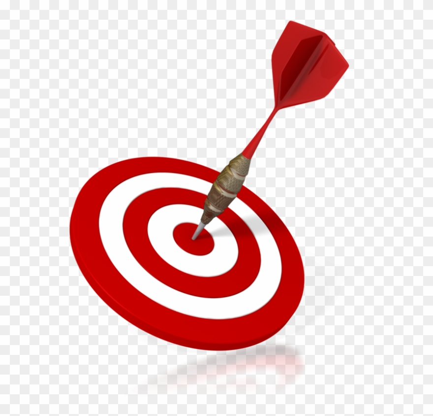 Aiming For A Bullseye - Bulls Eye Arrow Clipart