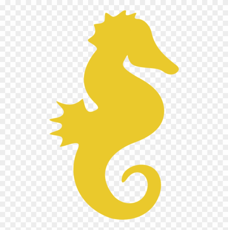 Seahorse,sea Life,ocean,marine - Silhouette Of A Seahorse Clipart