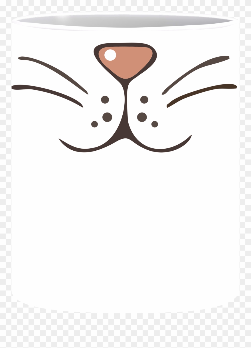 Coffee Mug, Cat Nose - Mug Clipart