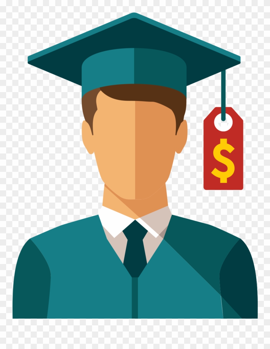 College Is Expensive - Student Loan Forgiveness Clipart