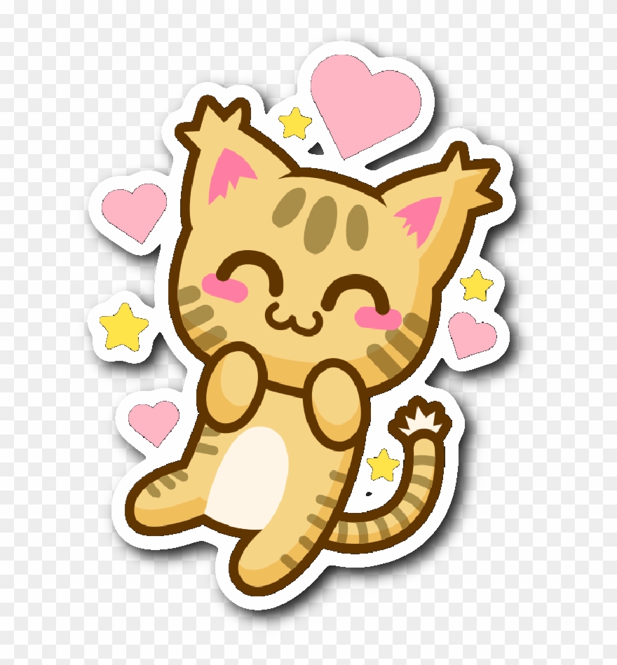 Cute Cat Stickers Series - Cute Cat Stickers Transparent Clipart