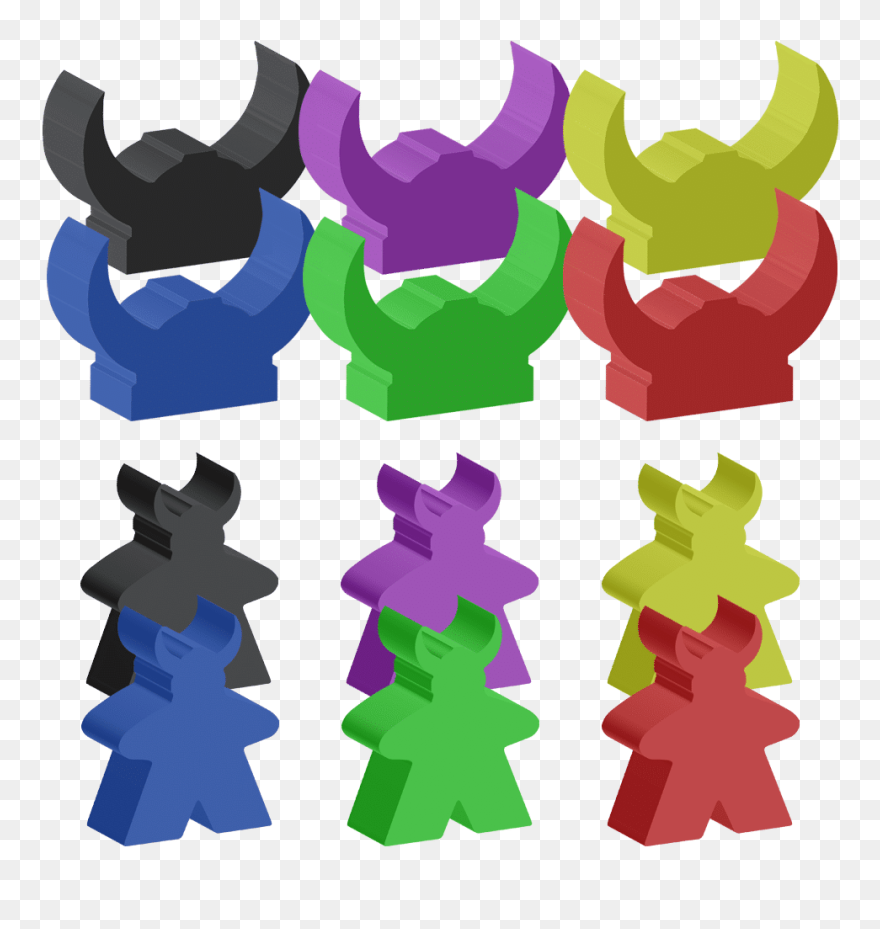 Champions Of Midgard - Champions Of Midgard Meeples Clipart