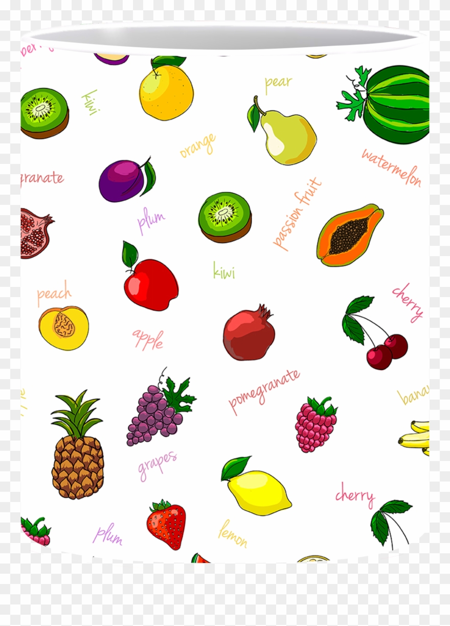 Coffee Mug, Fruits Patterns - Fruit Clipart
