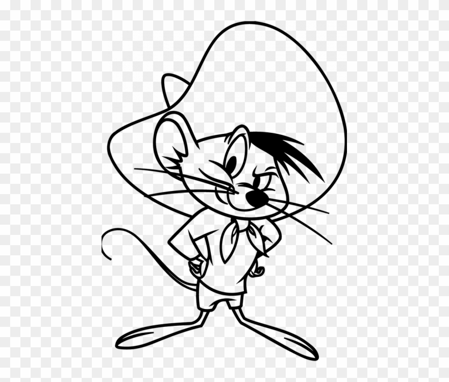 Sewing Drawing Coloring Page - Looney Toons Drawing Clipart