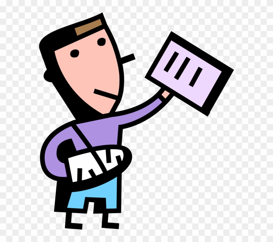 Vector Illustration Of Hospital Accident Patient With - Health Insurance Clipart