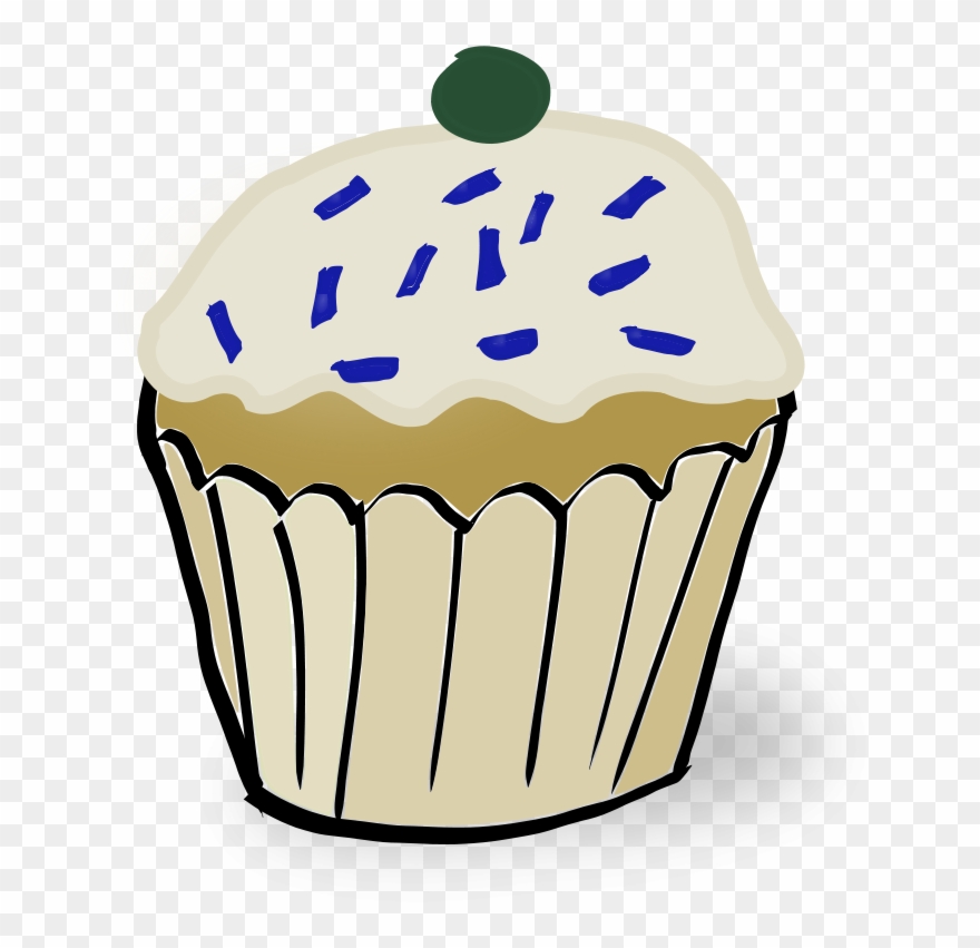 Cupcake Free White Muffin - Muffin Clipart - Png Download