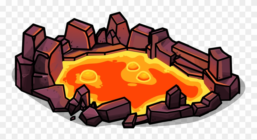 Cartoon Lava Puddle Clipart