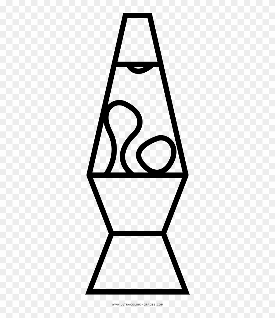 Lava Lamp Coloring Page Clipart