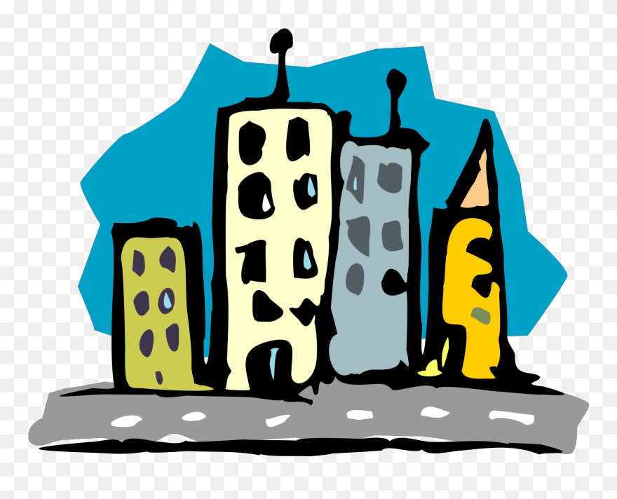 Rascacielos De Noche 1 1 Clipart