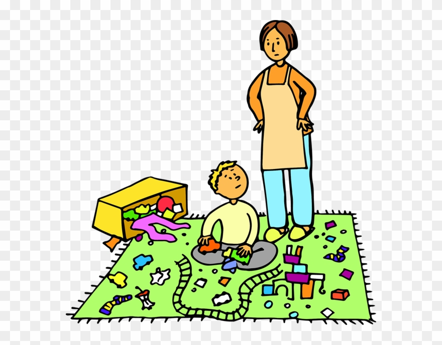 Banner Black And White Clipart Of Messy Bedroom - Messy Room Clipart - Png Download