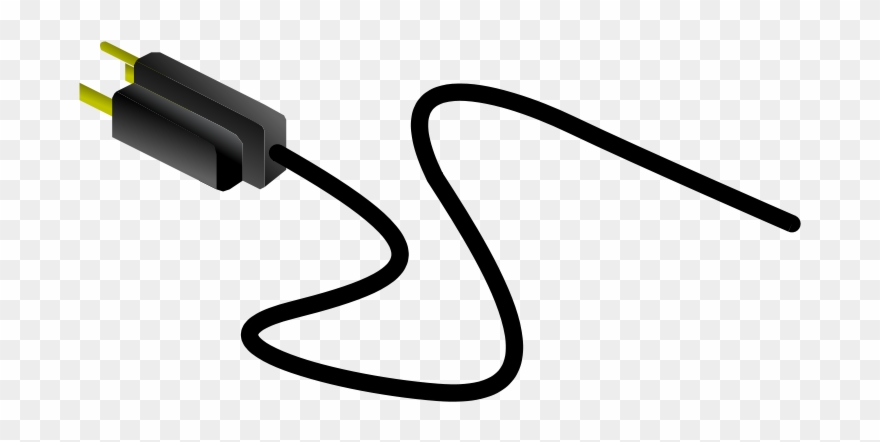 Free Power Cable, - Power Cord Clip Art - Png Download