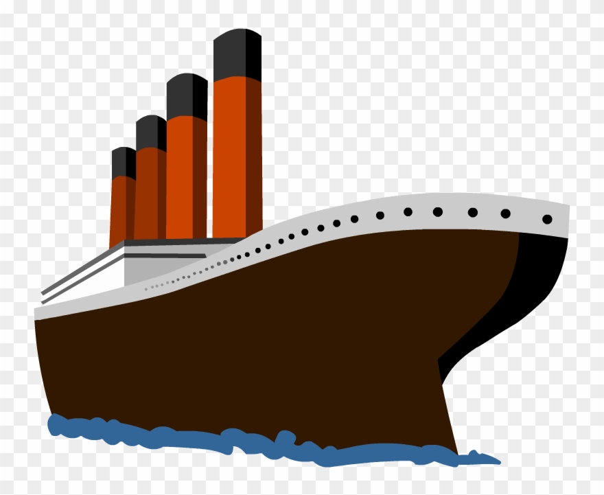 Titanic Clipart - Titanic Cartoon Transparent Background - Png Download