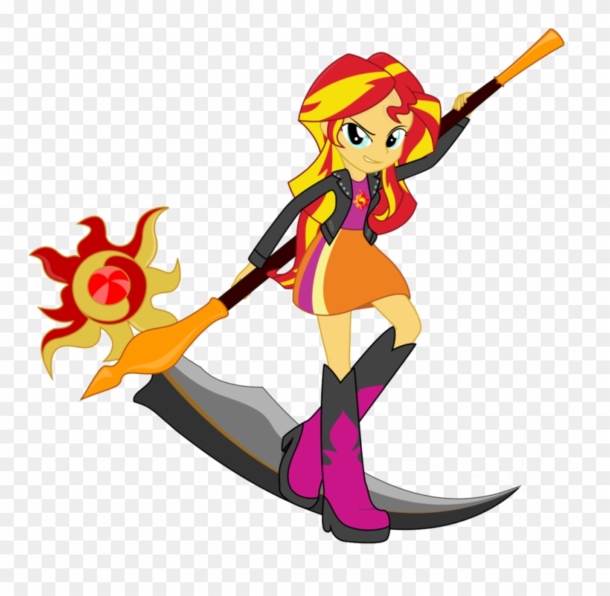 Scythe Clipart Music Note - Sunset Shimmer Scythe - Png Download