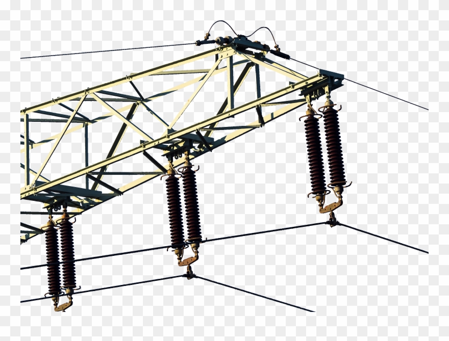 Overhead Power Line Electrical Cable Computer Network - Transparent Power Lines Png Clipart