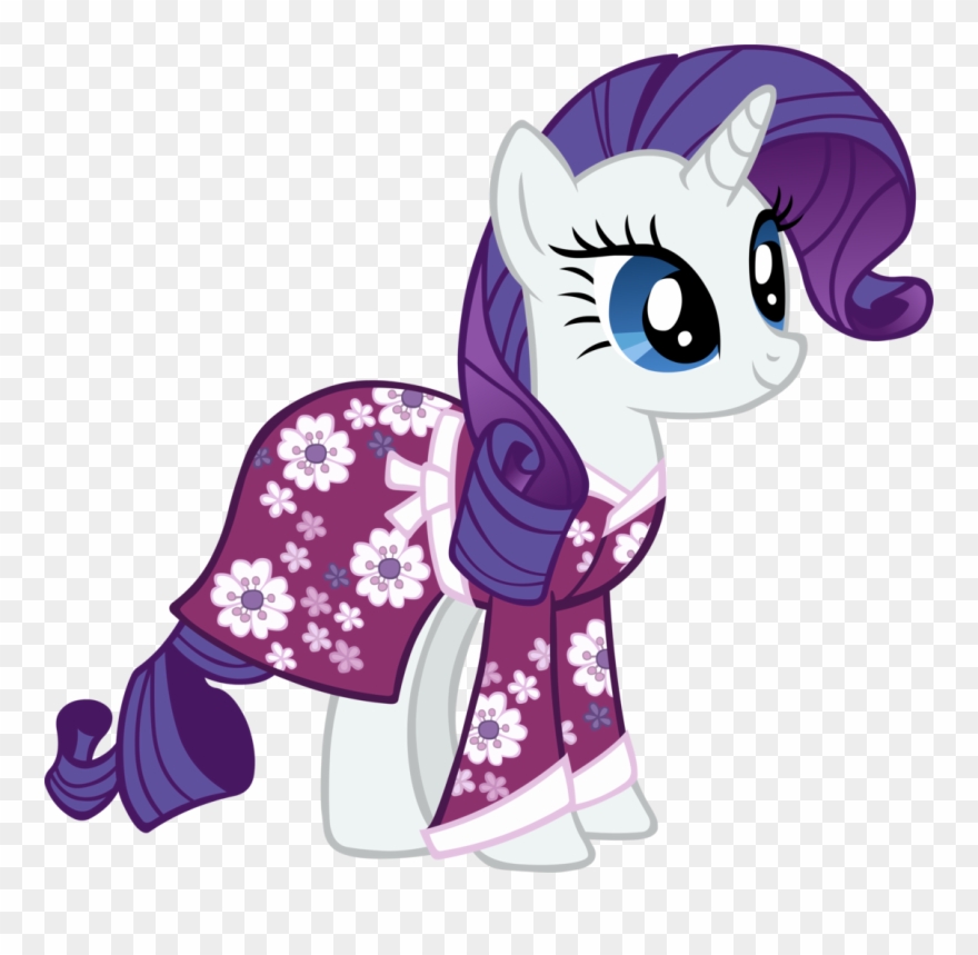 Artist Scrimpeh Kimono Nightgown Artistscrimpeh Rarity - Pony Friendship Is Magic Rarity Clipart