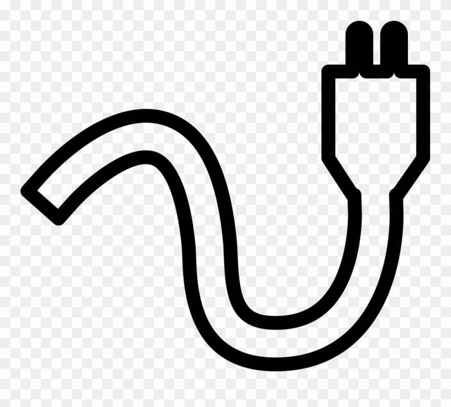 Electrical Plug Svg Png Icon Free Download - Cable Electrico Para Dibujar Clipart