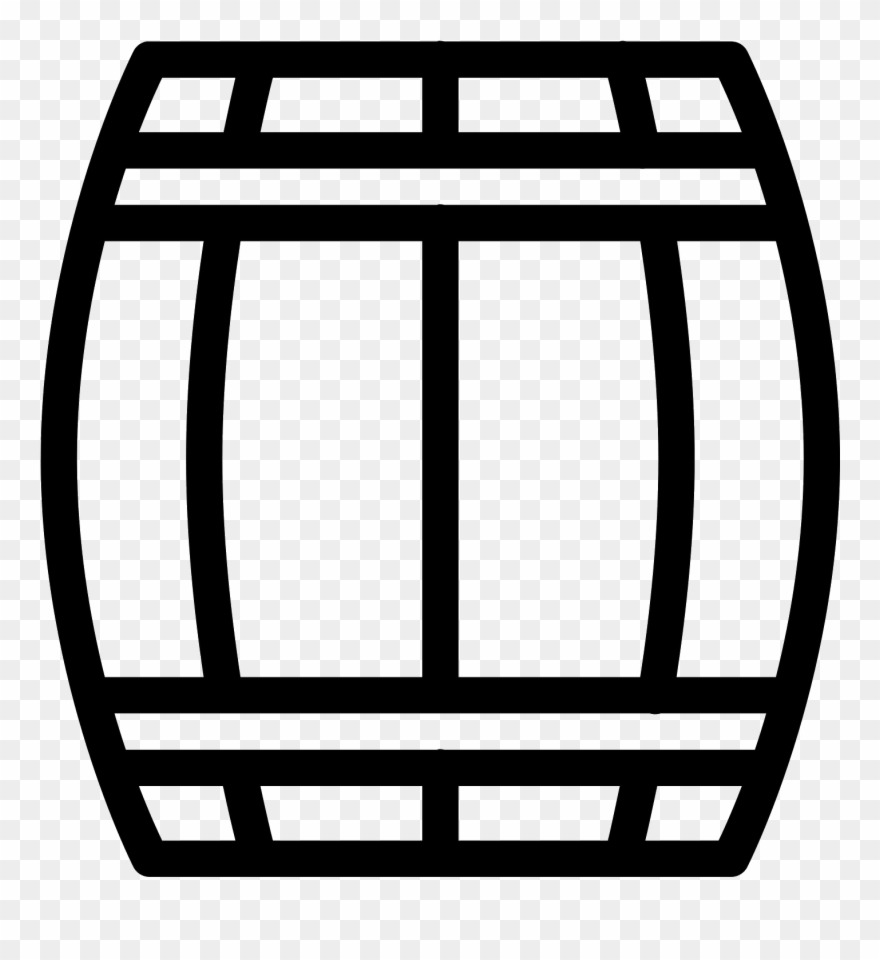 Wooden Beer Keg Icon - Pharaoh Easy To Draw Clipart