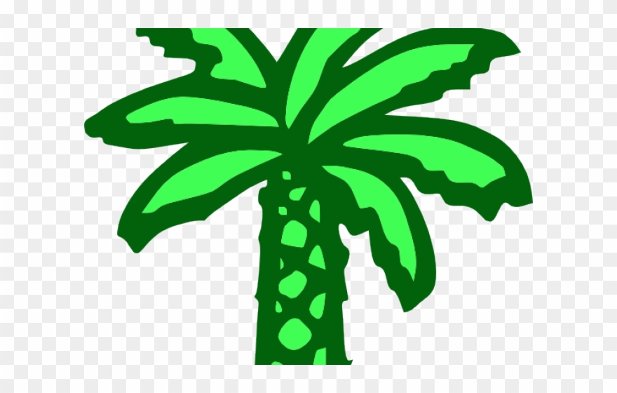 Date Palm Clipart Kelapa Sawit - Cartoon Palm Tree - Png Download