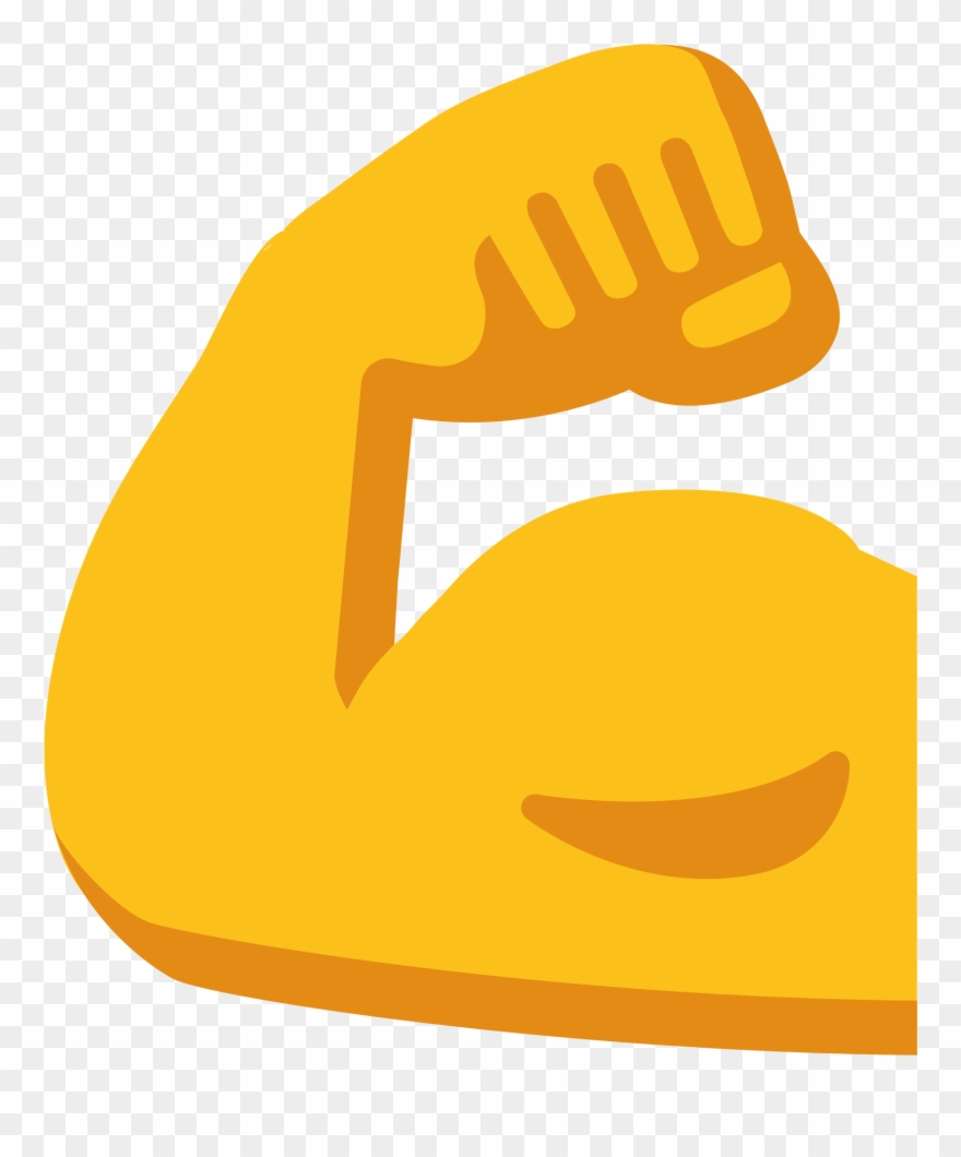 Clip Art Download File Emoji U F - Muscle Arm Emoji - Png Download