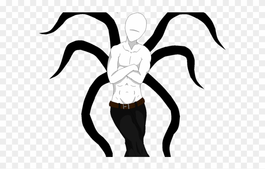 Slenderman Clipart Dragoart - Como Dibujar A Los Creepypastas - Png Download