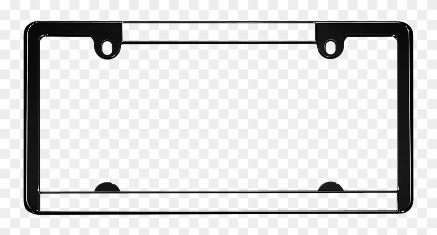 Black - Vehicle Registration Plate Clipart
