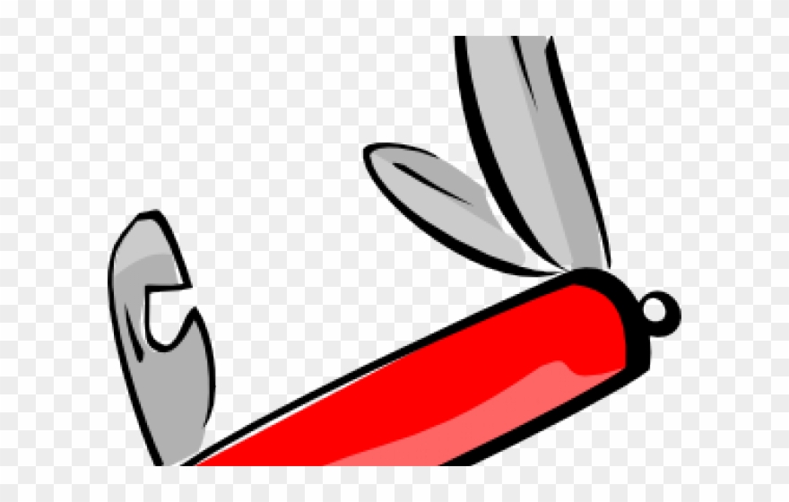 Knife Clipart Pen Knife - Swiss Army Knife Clip Art - Png Download
