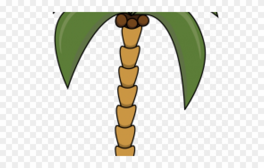 Palm Tree Clipart Easy - Drawing - Png Download