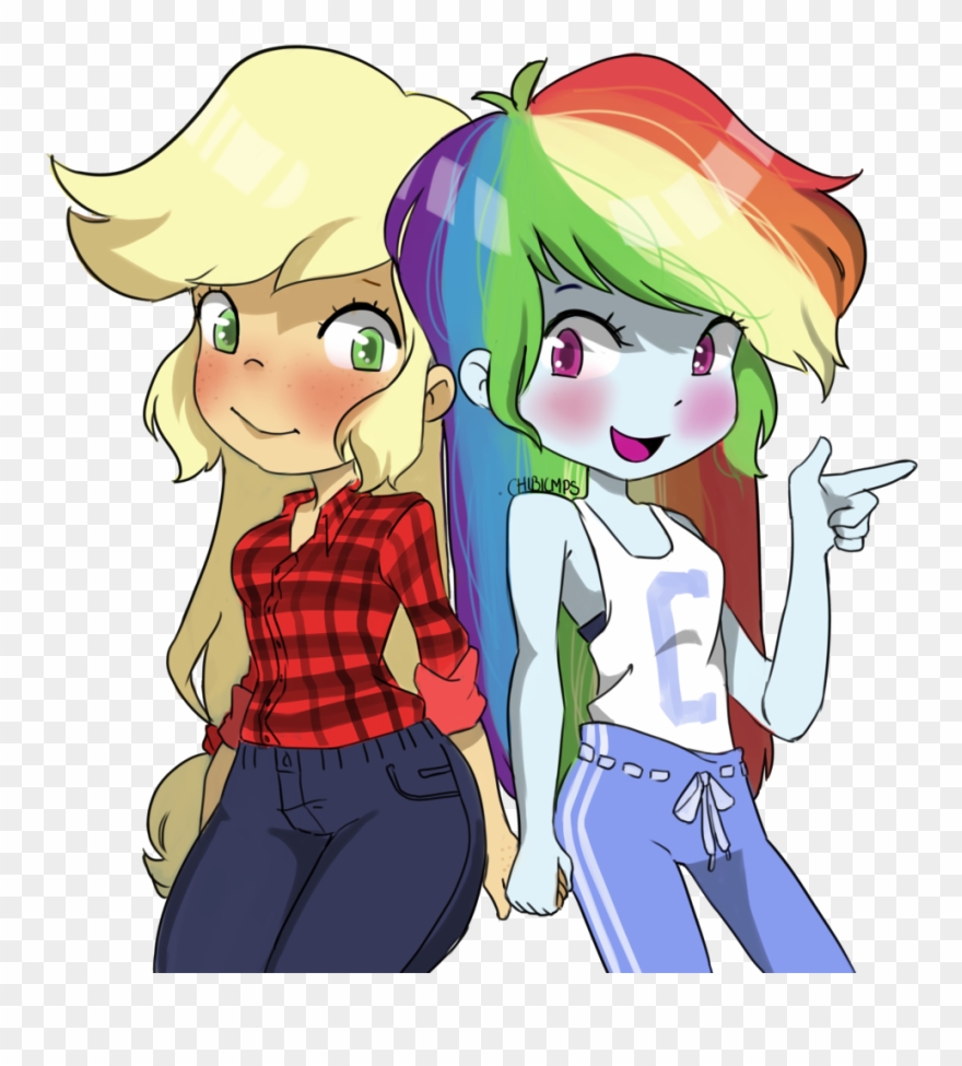 Clipart Black And White Download Appledash Applejack - Appledash Equestria Girls 5 - Png Download