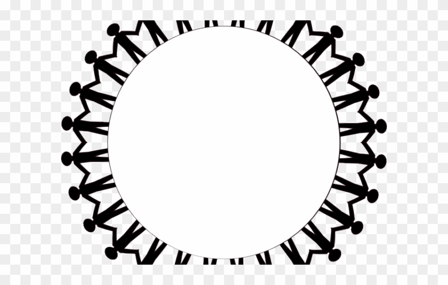 People Clipart Circle - People Holding Hands Around - Png Download