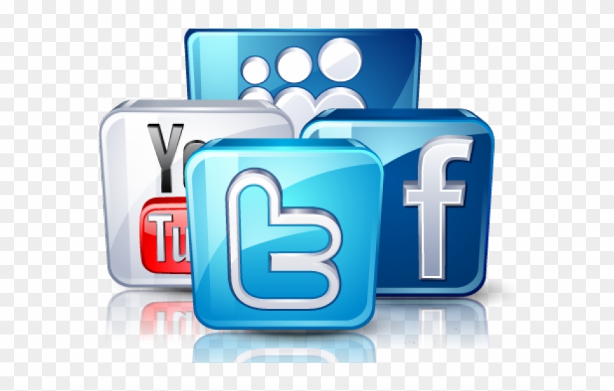 Social Media Icons Clipart Social Marketing - Daiwa L42fvc4u 102 Cm (40 Inches) Full Hd Led Smart - Png Download